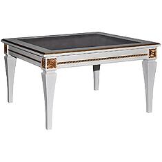 Фото - Стол журнальный «Милана 26» П4.265.0.20(366.05), МДФ+шпон, Слоновая кость с золочением