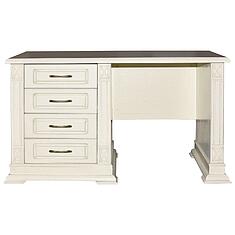 Фото - Стол письменный «Верди Классик» П3.0487.2.09-01, массив дуба, Слоновая кость