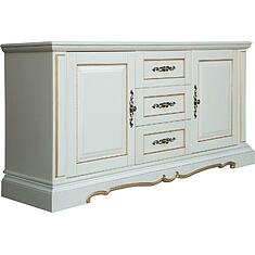 Фото - Тумба «Милана 3» П4.265.2.18(396.18), Слоновая кость с золочением