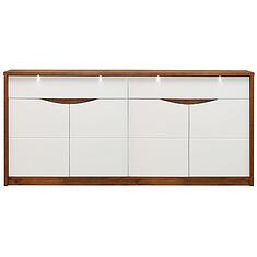 Фото - Тумба «Монако» П510.11, МДФ+ПВХ, Дуб Саттер+Белый глянец