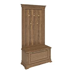 Фото - Тумба с вешалкой «Верди Классик» П3.0487.3.06, массив дуба, Дуб рустикаль