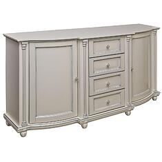 Фото - Тумба 3д «Валенсия Классик» П3.0589.0.05, массив березы, Античная темпера с серебром