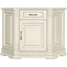 Фото - Тумба угловая «Верди Классик» П1.0487.0.01, массив дуба, Слоновая кость