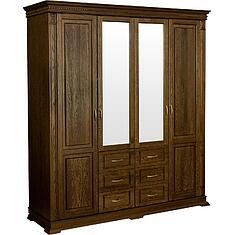 Фото - Шкаф для одежды 4д «Верди Классик» П3.0487.1.01, массив дуба, Черешня