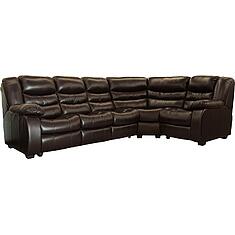 Фото - Угловой диван «Манчестер 1» (3mL/R901R/L), натуральная кожа, 140 группа