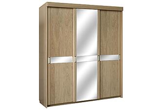 Шкаф-купе 3д «Лайма 1890-01» БМ661, Дуб разбеленный, мдф+шпон