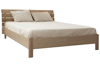 Кровать двойная 2-16 «Лайма» БМ2.661.1.10, Дуб разбеленный, мдф+шпон