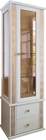 Шкаф с витриной «Тунис» П343.19-1Ш