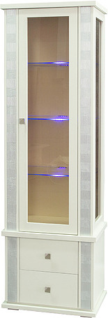 Шкаф с витриной «Тунис» П343.19-1Ш