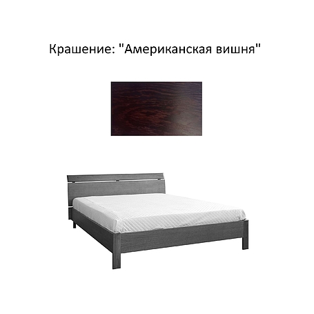 Кровать двойная 2-16 «Лайма 6013» БМ661 - Американская вишня