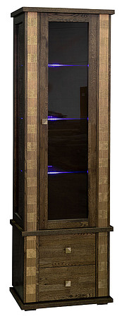 Шкаф с витриной «Тунис» П343.19-1Ш