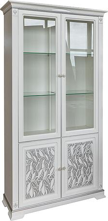 Шкаф с витриной "Мартина 2 3Д" П573.02 3Д