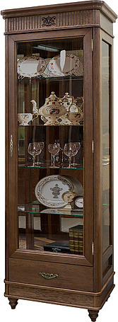 Шкаф с витриной «Юстина 2371» БМ690