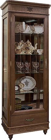 Шкаф с витриной «Юстина 2371-01» БМ690