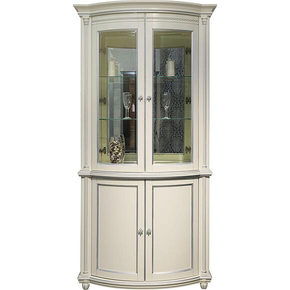 Шкаф комбинированный 2д «Валенсия Классик» П3.0589.0.02, Материал: массив березы, Цвет: Античная темпера с серебром (244-15-2.jpg) Шкаф комбинированный 2д «Валенсия Классик» П3.0589.0.02