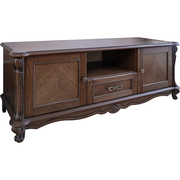 Тумба ТВ «Алези» П1.350.0.02 (П350.02), Материал: массив дуба, Цвет: Табак (35002.jpg) Тумба ТВ «Алези» П1.350.0.02 (П350.02)