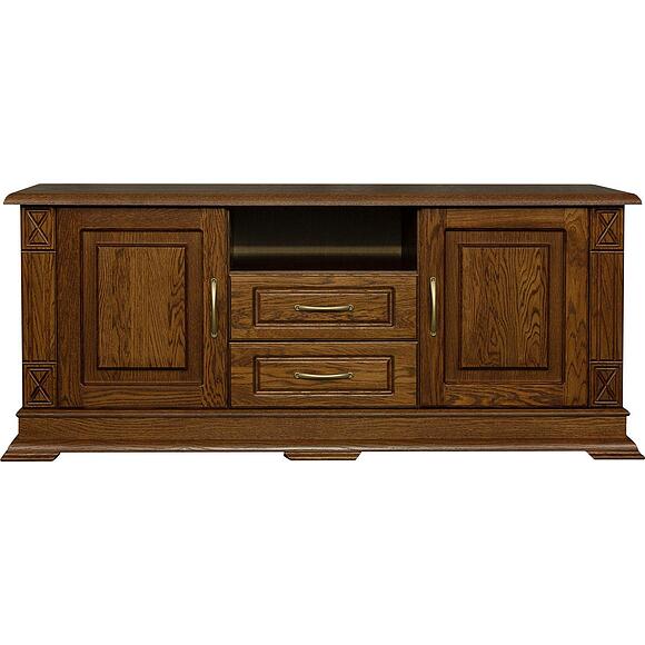 Тумба ТВ «Верди Классик» П1.0487.0.10, Материал: массив дуба, Цвет: Черешня (4J4A0307-1.jpg) Тумба ТВ «Верди Классик» П1.0487.0.10