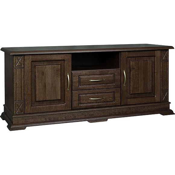 Тумба ТВ «Верди Классик» П1.0487.0.10, Материал: массив дуба, Цвет: Табак (4J4A0348-1.jpg) Тумба ТВ «Верди Классик» П1.0487.0.10