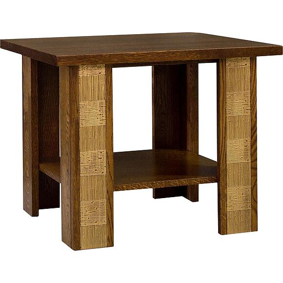 Стол журнальный «Тунис» П6.343.0.10 (П343.10Ш), Материал: ДСП+шпон, Цвет: Черешня с золочением (4J4A1972.jpg) Стол журнальный «Тунис» П6.343.0.10 (П343.10Ш)