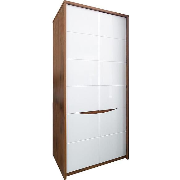 Шкаф для одежды «Монако» П6.528.1.08 (П528.08), Материал: МДФ+ПВХ, Цвет: Дуб Саттер+Белый глянец (52808.jpg) Шкаф для одежды «Монако» П6.528.1.08 (П528.08)