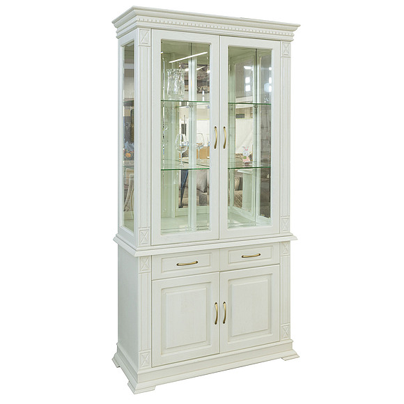 Шкаф комбинированный 2д «Верди Классик» П1.0487.0.52, Материал: массив дуба, Цвет: Слоновая кость (6T3A6915_-kopiya.jpg) Шкаф комбинированный 2д «Верди Классик» П1.0487.0.52