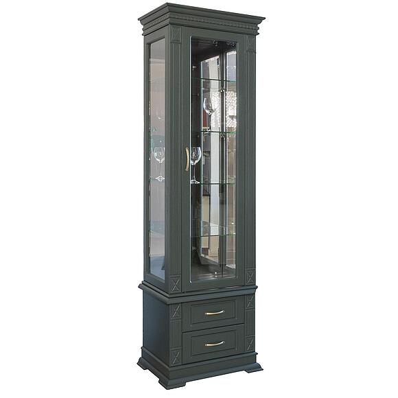 Шкаф комбинированный «Верди Классик» П1.0487.0.58(-01), Материал: массив дуба, Цвет: Грин (6T3A7259_-2.jpg) Шкаф комбинированный «Верди Классик» П1.0487.0.58(-01)