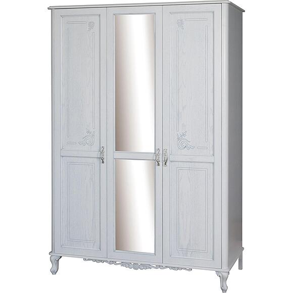 Шкаф для одежды 3д «Флорентина» БМ2.851.1.03-01, Материал: МДФ, облицованная шпоном дуба, Цвет: белый агат (8C3A0012-kopiya-2.jpg) Шкаф для одежды 3д «Флорентина» БМ2.851.1.03-01