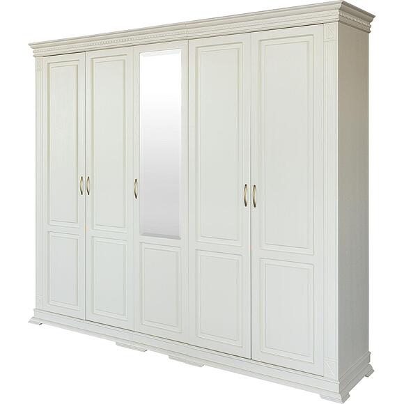 Шкаф для одежды 5д «Верди Классик» П3.0487.1.27, Материал: массив дуба, Цвет: Слоновая кость (8C3A0064-kopiya-1.jpg) Шкаф для одежды 5д «Верди Классик» П3.0487.1.27