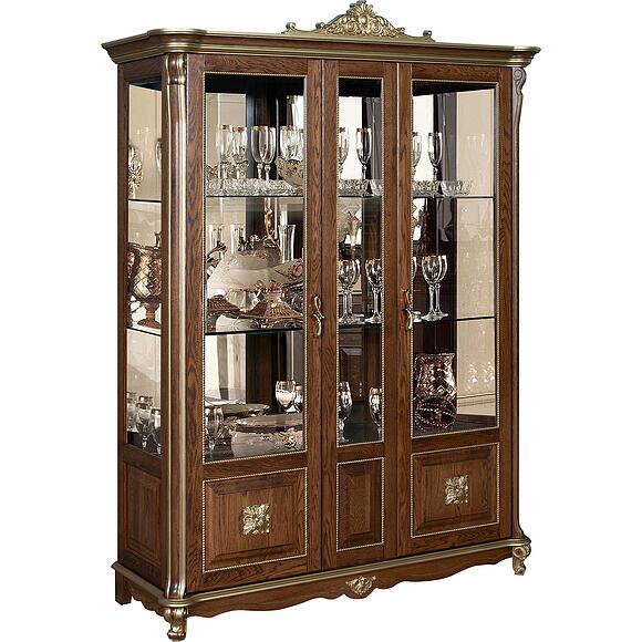 Шкаф с витриной 3д «Алези Люкс» П1.349.0.05 (П350.05л)