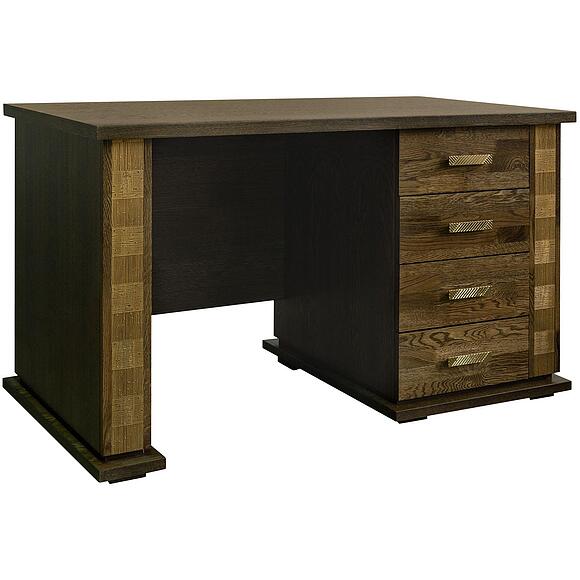 Стол письменный «Тунис» П6.343.2.25 (П343.25-1Ш), Материал: ДСП+шпон, Цвет: Венге c золочением (8C3A0631-kopiya.jpg) Стол письменный «Тунис» П6.343.2.25 (П343.25-1Ш)