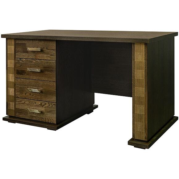 Стол письменный «Тунис» П6.343.2.25-01 (П343.25Ш), Материал: ДСП+шпон, Цвет: Венге c золочением (8C3A0631.jpg) Стол письменный «Тунис» П6.343.2.25-01 (П343.25Ш)