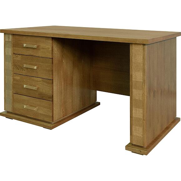 Стол письменный «Тунис» П6.343.2.25-01 (П343.25Ш), Материал: ДСП+шпон, Цвет: Медовый с золочением (8C3A0648-kopiya.jpg) Стол письменный «Тунис» П6.343.2.25-01 (П343.25Ш)