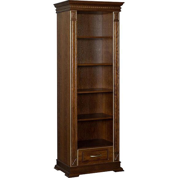 Стеллаж «Верди Классик» П1.0487.0.17, Материал: массив дуба, Цвет: Черешня с золочением (8C3A2006-kopiya-1.jpg) Стеллаж «Верди Классик» П1.0487.0.17