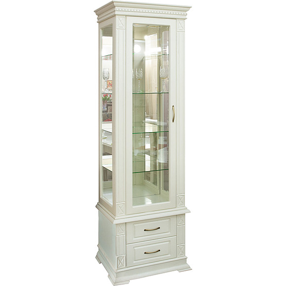 Шкаф комбинированный «Верди Классик» П1.0487.0.58(-01), Материал: массив дуба, Цвет: Слоновая кость (8C3A6414-kopiya-2.jpg) Шкаф комбинированный «Верди Классик» П1.0487.0.58(-01)