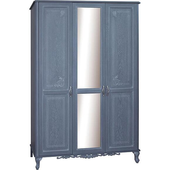 Шкаф для одежды 3д «Флорентина» БМ2.851.1.03-01, Материал: МДФ, облицованная шпоном дуба, Цвет: голубой агат (8C3A9894-kopiya.jpg) Шкаф для одежды 3д «Флорентина» БМ2.851.1.03-01