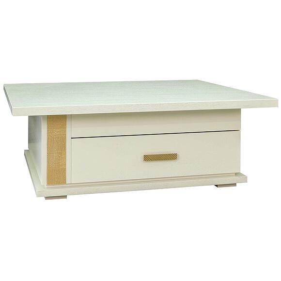 Стол журнальный «Тунис» П343.04Ш, Материал: ДСП+шпон, Цвет: Слоновая кость с золочением (8C3A9939.jpg) Стол журнальный «Тунис» П343.04Ш