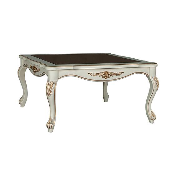 Стол журнальный «Алези» П1.350.0.44 (П354.08), Материал: массив дуба, Цвет: Слоновая кость с золочением (Alezi_06_P354-08.jpg) Стол журнальный «Алези» П1.350.0.44 (П354.08)