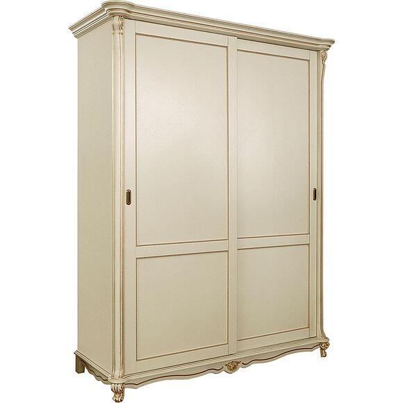 Шкаф для одежды 2д «Алези» П1.350.1.05 (П349.21), Материал: массив дуба, Цвет: Слоновая кость с золочением (Alezi_349-21_slon_kost_s_zoloch.jpg) Шкаф для одежды 2д «Алези» П1.350.1.05 (П349.21)