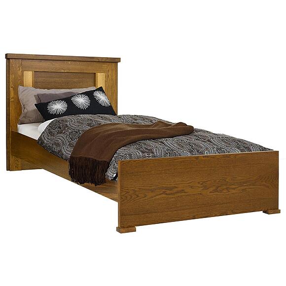 Кровать одинарная «Тунис» П6.343.1.08 (П344.08), Материал: ДСП+шпон, Цвет: Черешня с золочением, Спальное место: 2000x900 мм, Размер: 2088х1024х970 (Chereshnya_s_zolotom_Krovat_odinarnaya_Tunis_P344-08.jpg) Кровать одинарная «Тунис» П6.343.1.08 (П344.08)