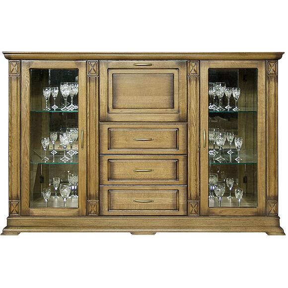 Тумба «Верди Классик» П1.0487.0.13, Цвет: Дуб рустикаль с патинированием (Dub-rustikal-Patina_Shkaf_kombinirovannyj_Verdi_Lux_3-3z_P433-13Z-1.jpg) Тумба «Верди Классик» П1.0487.0.13