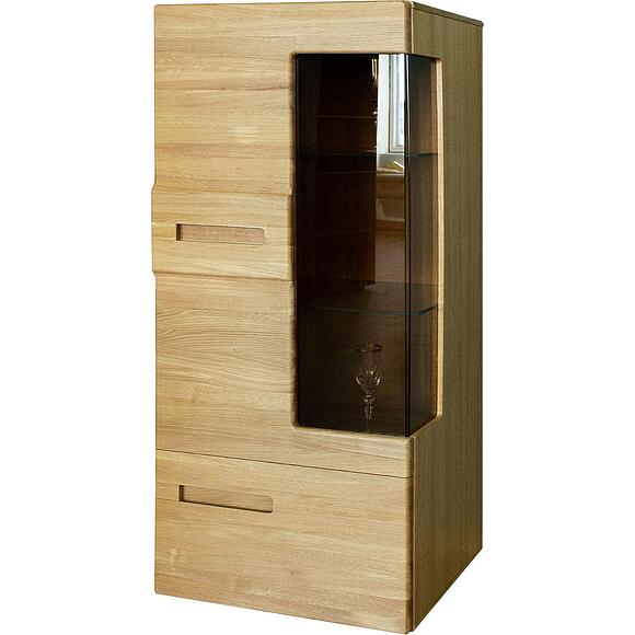 Шкаф с витриной «Хедмарк» БМ2.761.0.78, Материал: массив дуба, Цвет: Дуб натуральный (IMG_5097-kopiya.jpg) Шкаф с витриной «Хедмарк» БМ2.761.0.78