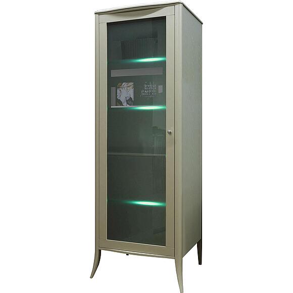 Шкаф с витриной «Тиффани» БМ2.681.0.05-01(2425-01), Материал: массив дуба, Цвет: Олива (IMG_9435-kopiya.jpg) Шкаф с витриной «Тиффани» БМ2.681.0.05-01(2425-01)