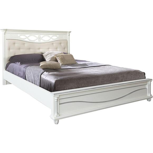 Кровать двойная «Валенсия Д Классик» с мягким изголовьем