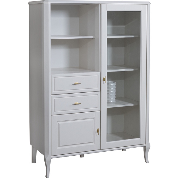 Шкаф комбинированный «Нокс» П4.988.2.02, Цвет: Белый матовый (Shkaf_Kombinirovannij_Noks_P4-988-2-02_matovyy-belyy.jpg) Шкаф комбинированный «Нокс» П4.988.2.02