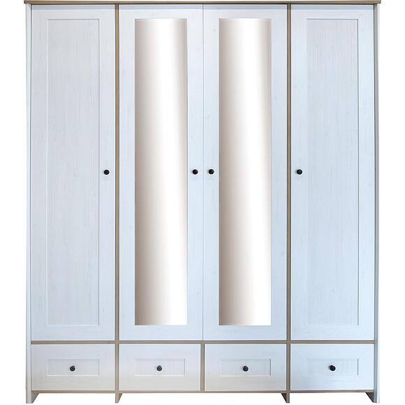 Шкаф для одежды 4Д «Парма» П7.050.1.10-01 - Только онлайн, Материал: ЛДСП+МДФ, Цвет: сосна рандерс + дуб кантри золотой (Shkaf_Parma_P050-1103_sosna_randers-dyb_kantri_zolotoi-2.jpg) Шкаф для одежды 4Д «Парма» П7.050.1.10-01 - Только онлайн