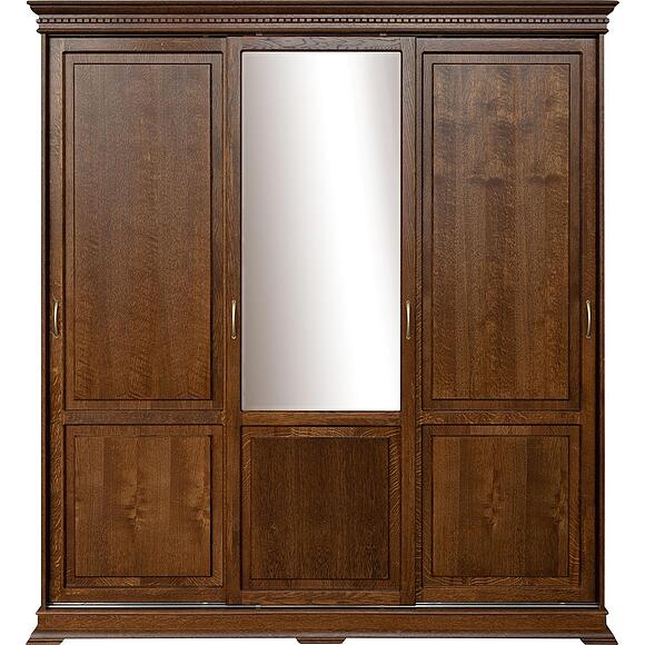 Шкаф-купе 3д «Верди Классик» П3.0487.1.38, Материал: массив дуба, Цвет: Черешня (Shkaf_Verdi_Lux_P434-61_chereshnya-2.jpg) Шкаф-купе 3д «Верди Классик» П3.0487.1.38