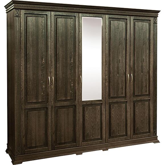 Шкаф для одежды 5д «Верди Классик» П3.0487.1.27, Материал: массив дуба, Цвет: Табак (Shkaf_Verdi_P434-12_tabak-1.jpg) Шкаф для одежды 5д «Верди Классик» П3.0487.1.27