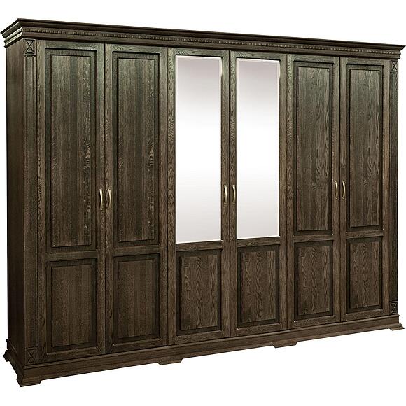 Шкаф для одежды 6д «Верди Классик» П3.0487.1.28, Материал: массив дуба, Цвет: Табак (Shkaf_Verdi_P434-13_tabak-1.jpg) Шкаф для одежды 6д «Верди Классик» П3.0487.1.28