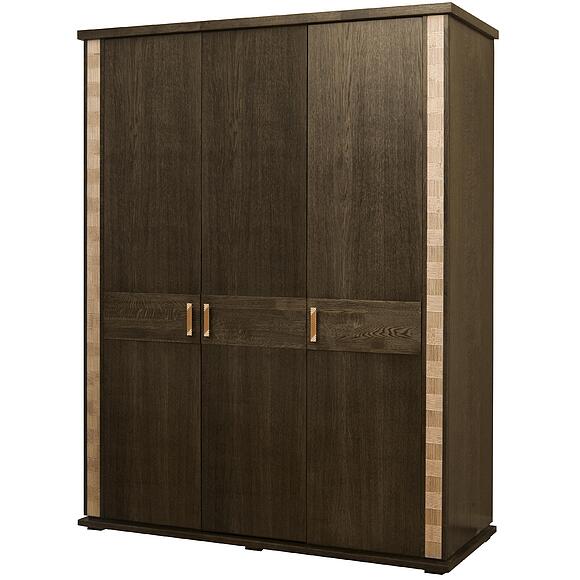 Шкаф для одежды «Тунис» П6.343.1.01 (П344.01/1), Материал: массив дуба, Цвет: Венге c золочением (Shkaf_dlya_odezhdy_Tunis_P344-01-1_Venge_s_zolocheniyem.jpg) Шкаф для одежды «Тунис» П6.343.1.01 (П344.01/1)