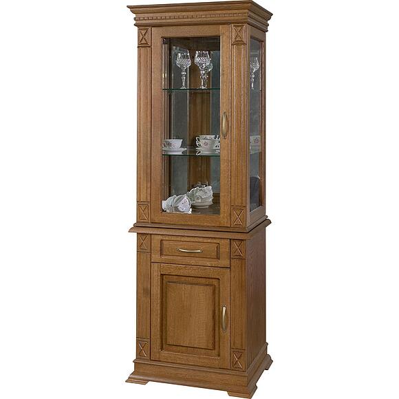 Шкаф комбинированный «Верди Классик» П1.0487.0.34-01, Материал: массив дуба, Цвет: Дуб рустикаль (Shkaf_kombinirovannii_VerdiLuks_1z_P487-34z_dyb_rystikal-2.jpg) Шкаф комбинированный «Верди Классик» П1.0487.0.34-01